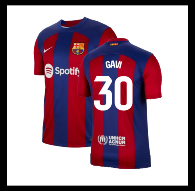 Lacné Futbalove Dresy FC Barcelona 2023-24 GAVI #30 Domáci Dres