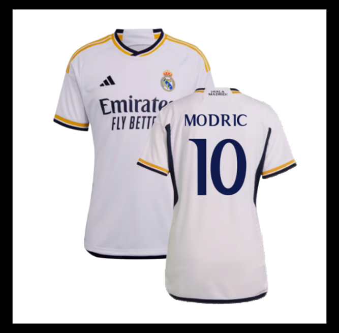 Lacné Futbalove Dresy FC Real Madrid Dámské 2023-24 MODRIC #10 Domáci Dres