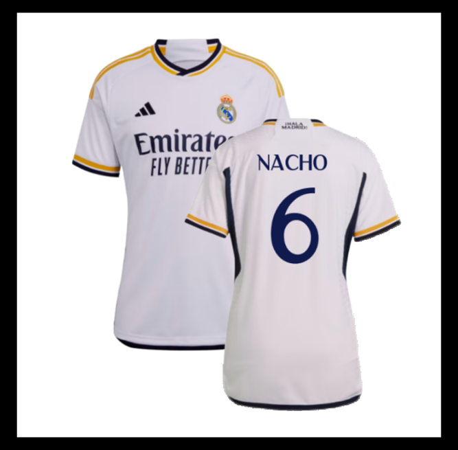 Lacné Futbalove Dresy FC Real Madrid Dámské 2023-24 NACHO #6 Domáci Dres